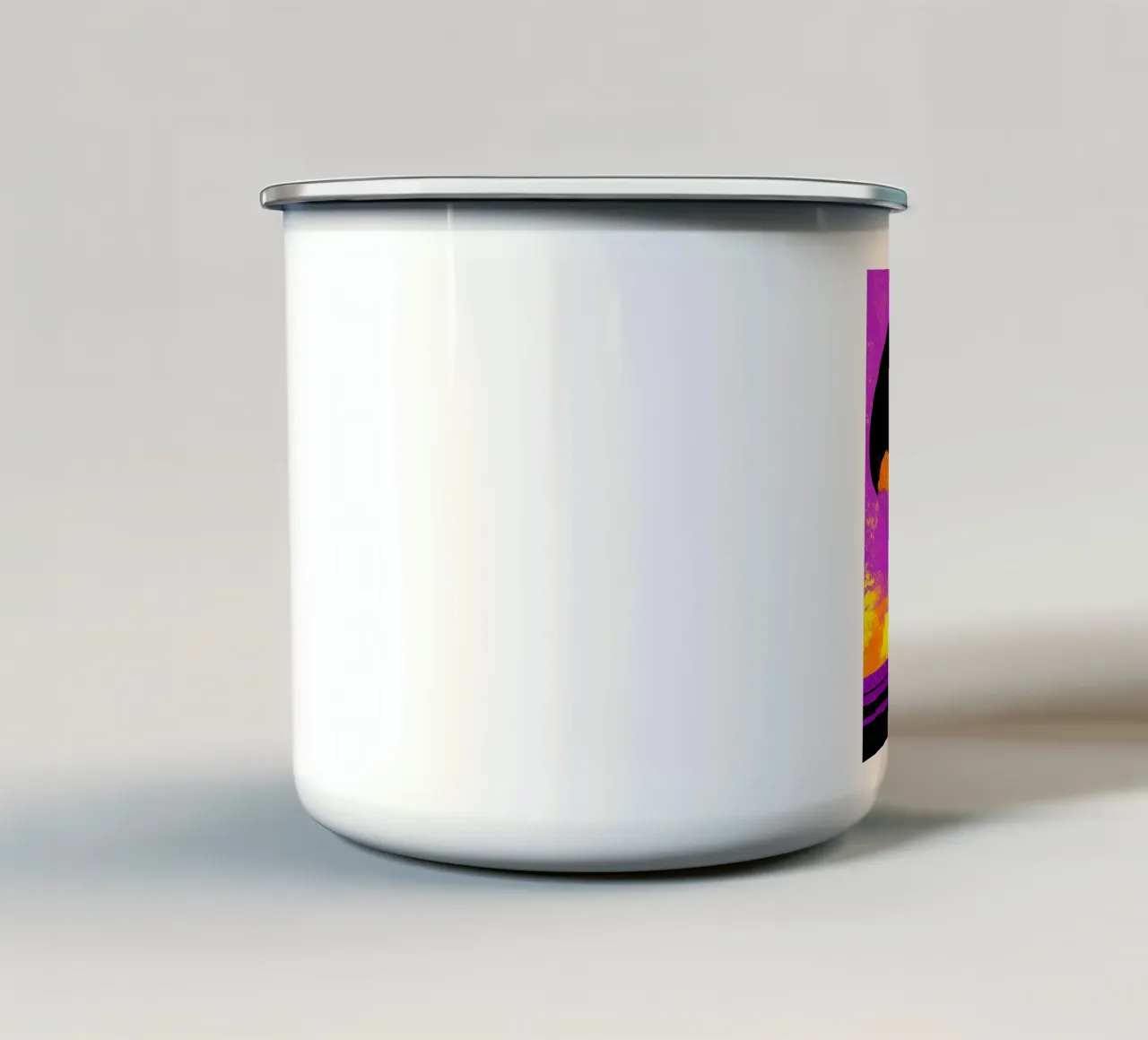Paracadute - Pop Art tazza in smalto da ColorCrash Gallery