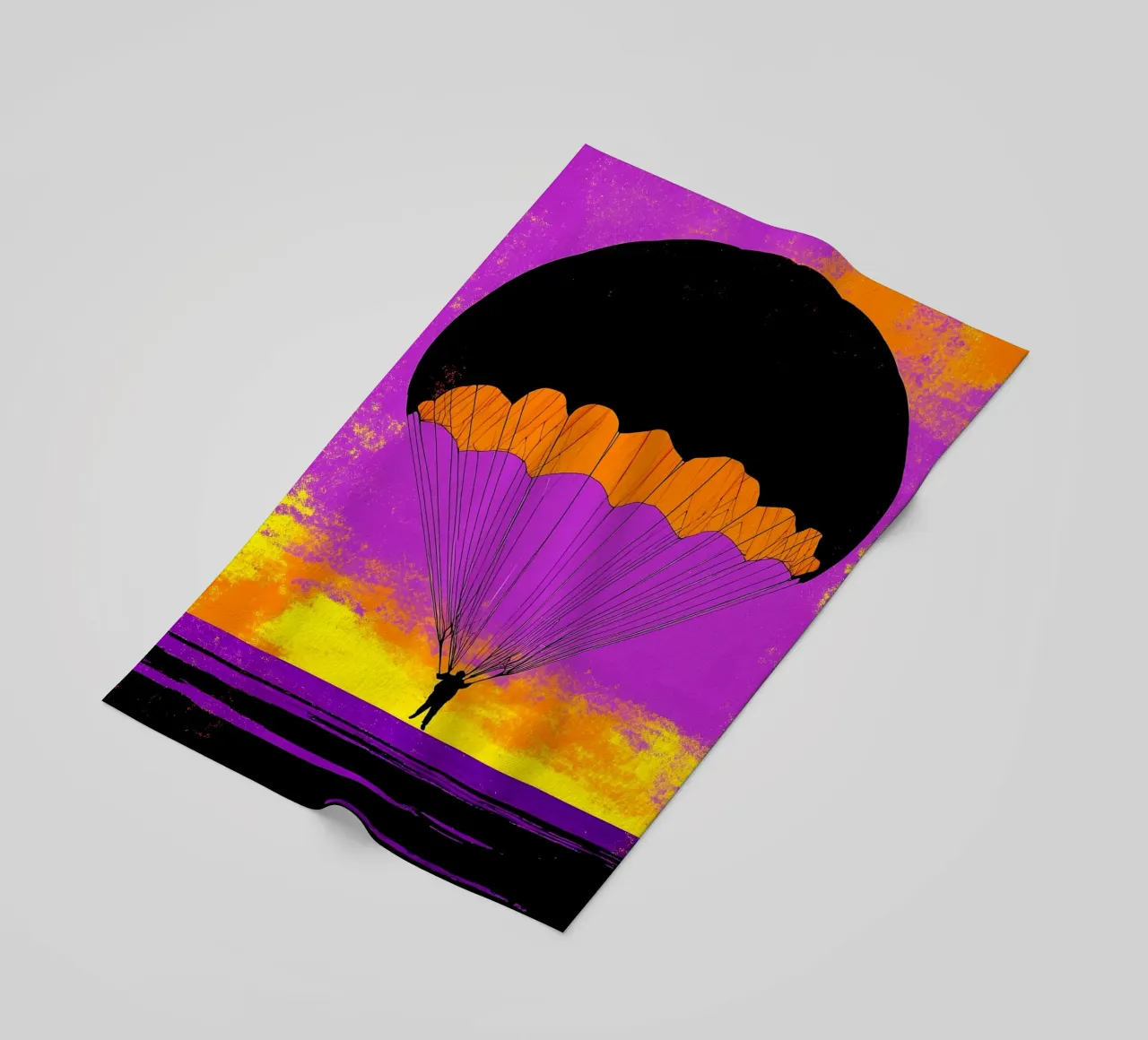 Paracadute - Pop Art telo mare da ColorCrash Gallery