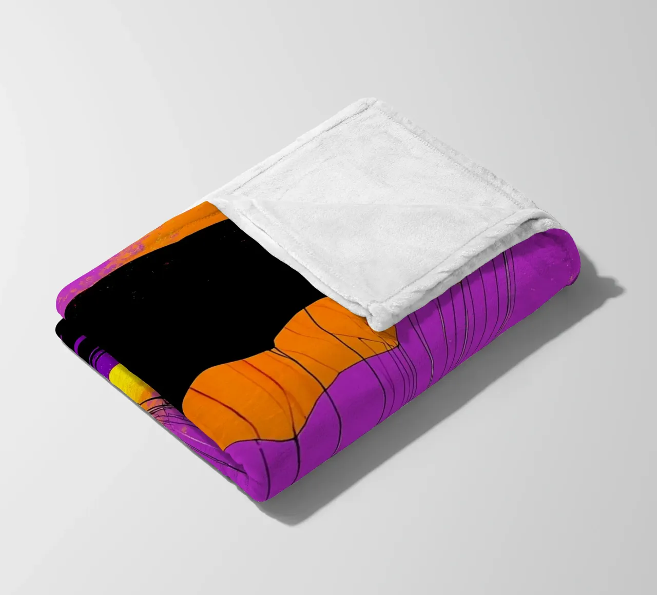 Paracadute - Pop Art coperta in pile da ColorCrash Gallery