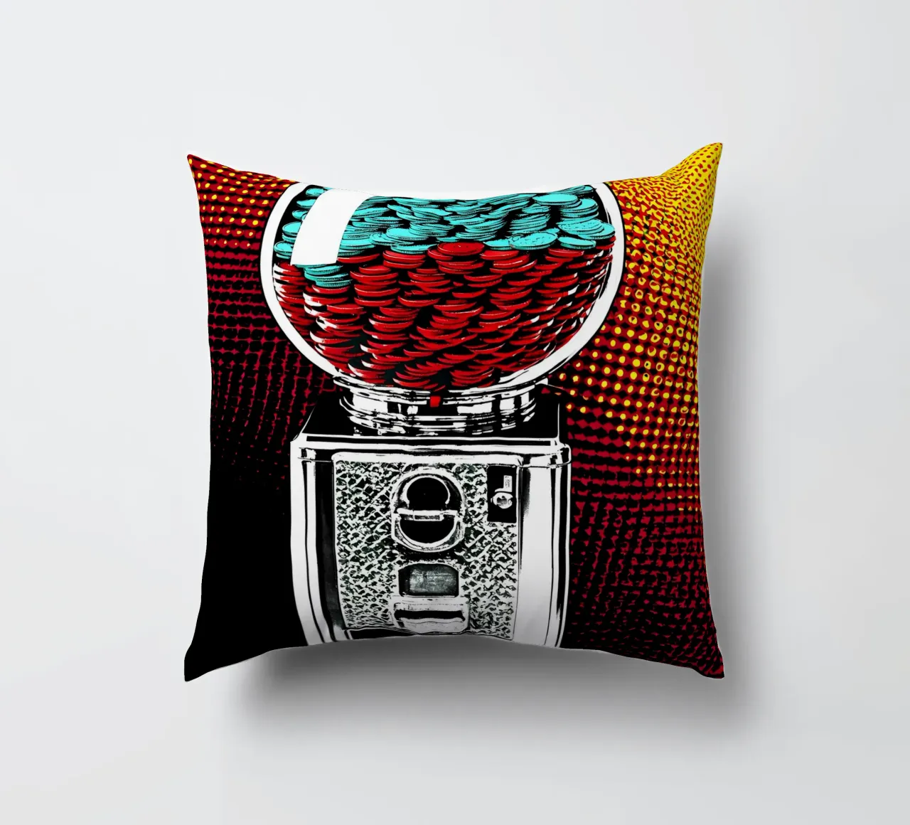 Macchina delle gomme - Pop Art cuscino da ColorCrash Gallery