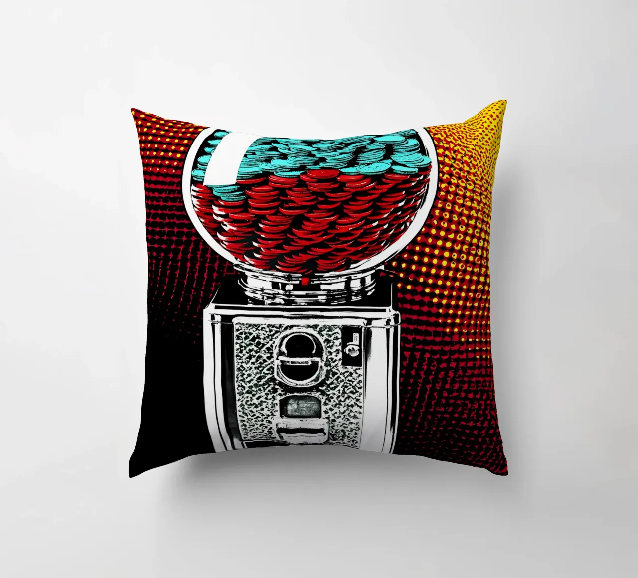 Macchina delle gomme - Pop Art cuscino da ColorCrash Gallery