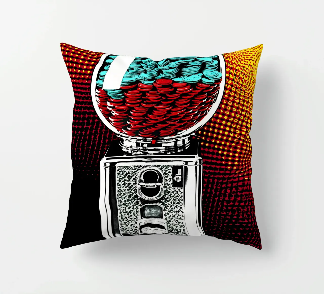 Macchina delle gomme - Pop Art cuscino da ColorCrash Gallery