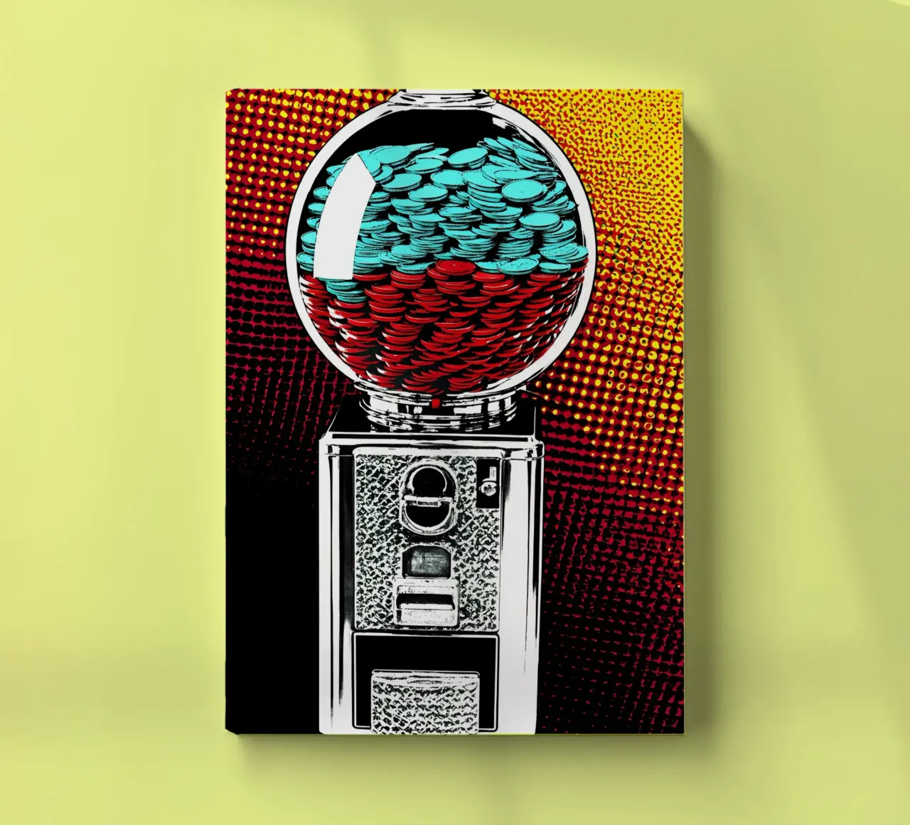Machine à gommes - Pop Art carnet de notes de ColorCrash Gallery