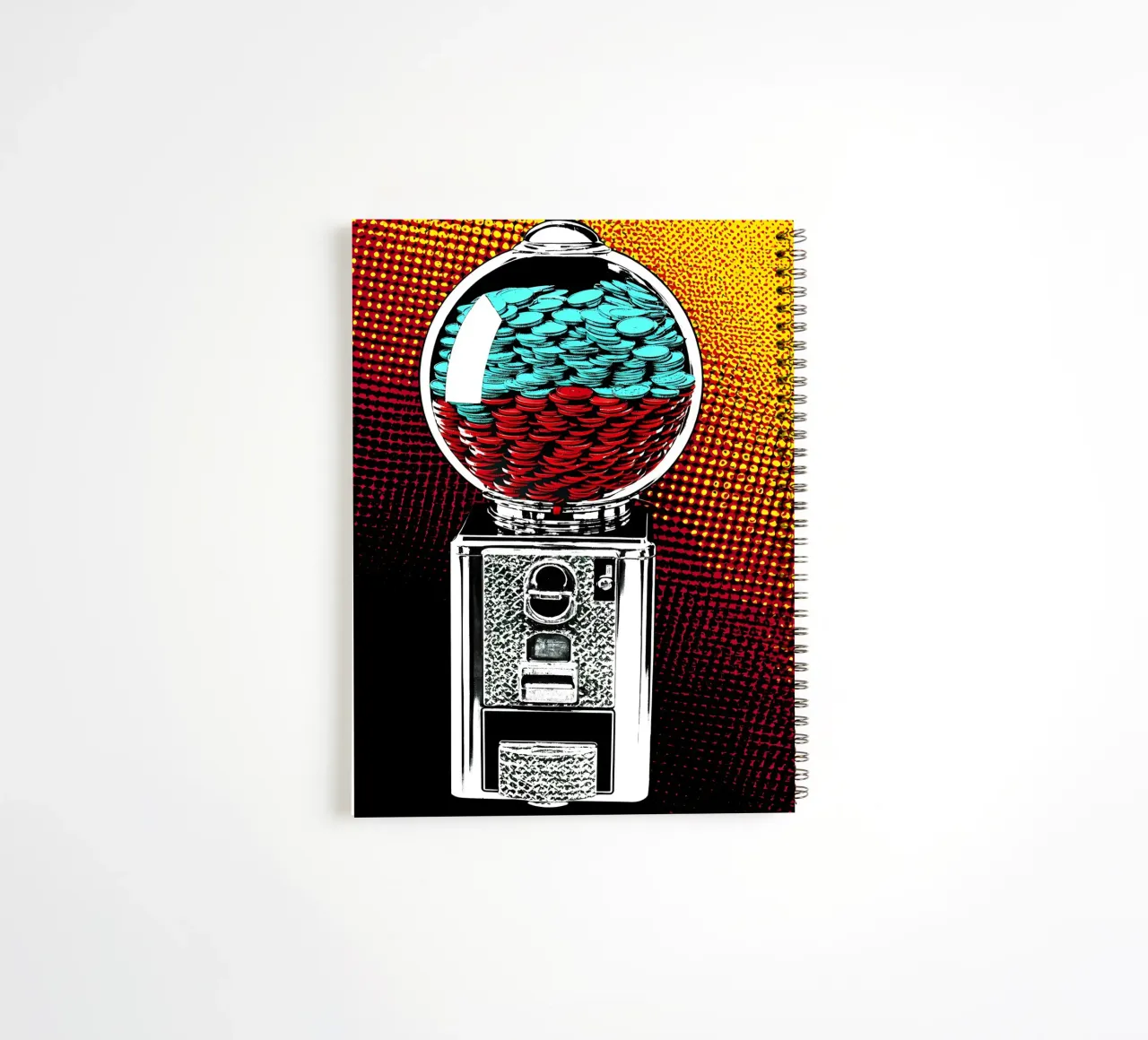 Máquina de chicles - Pop Art cuaderno de espiral de ColorCrash Gallery