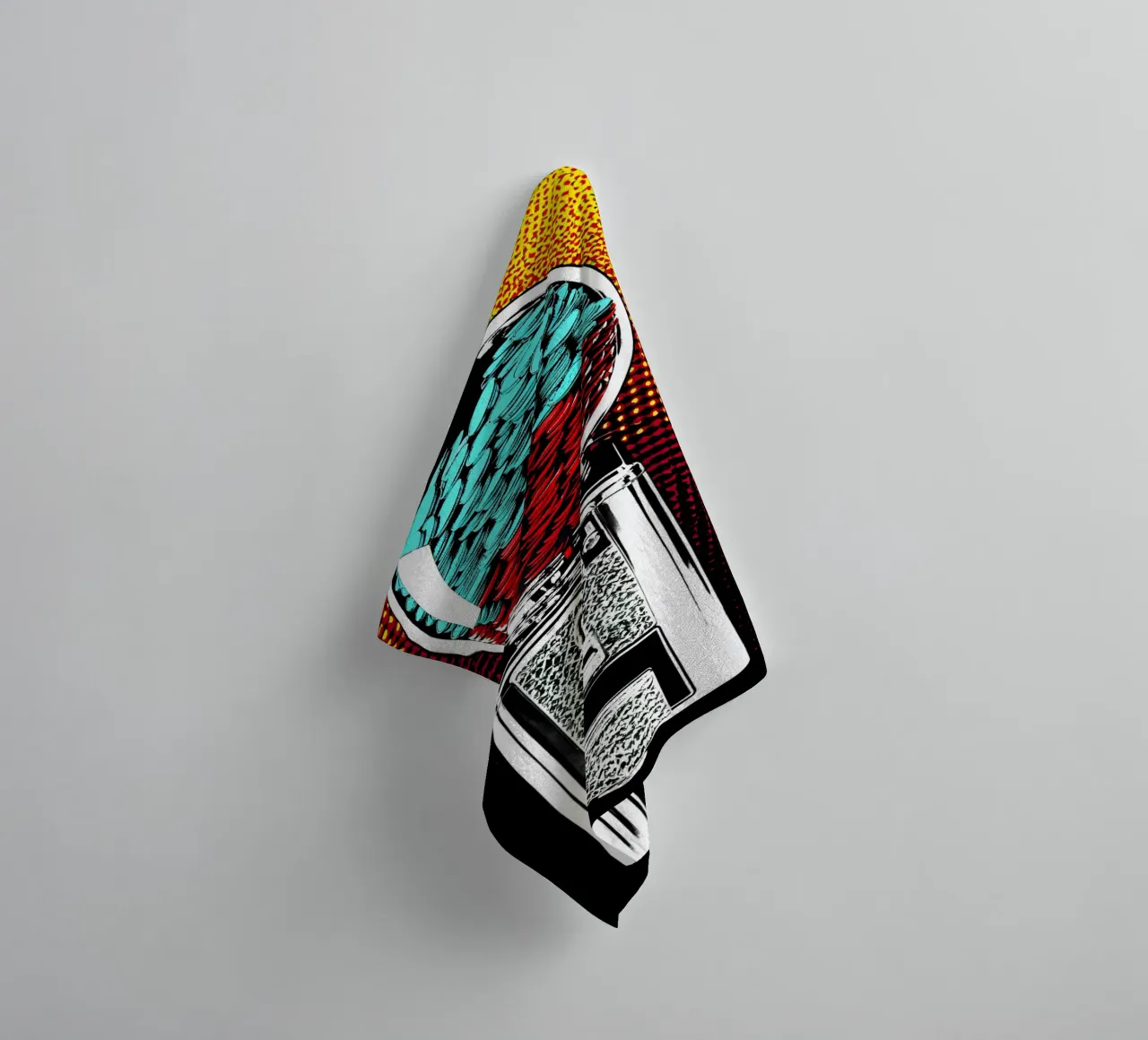 Machine à gommes - Pop Art serviette de bain de ColorCrash Gallery