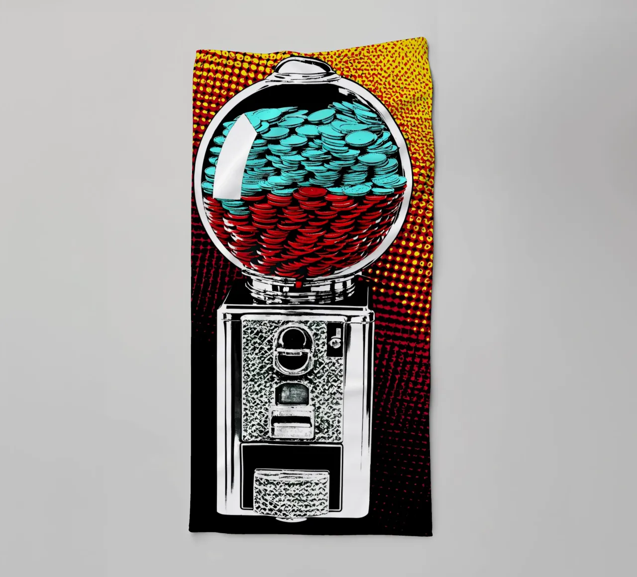 Machine à gommes - Pop Art serviette de bain de ColorCrash Gallery