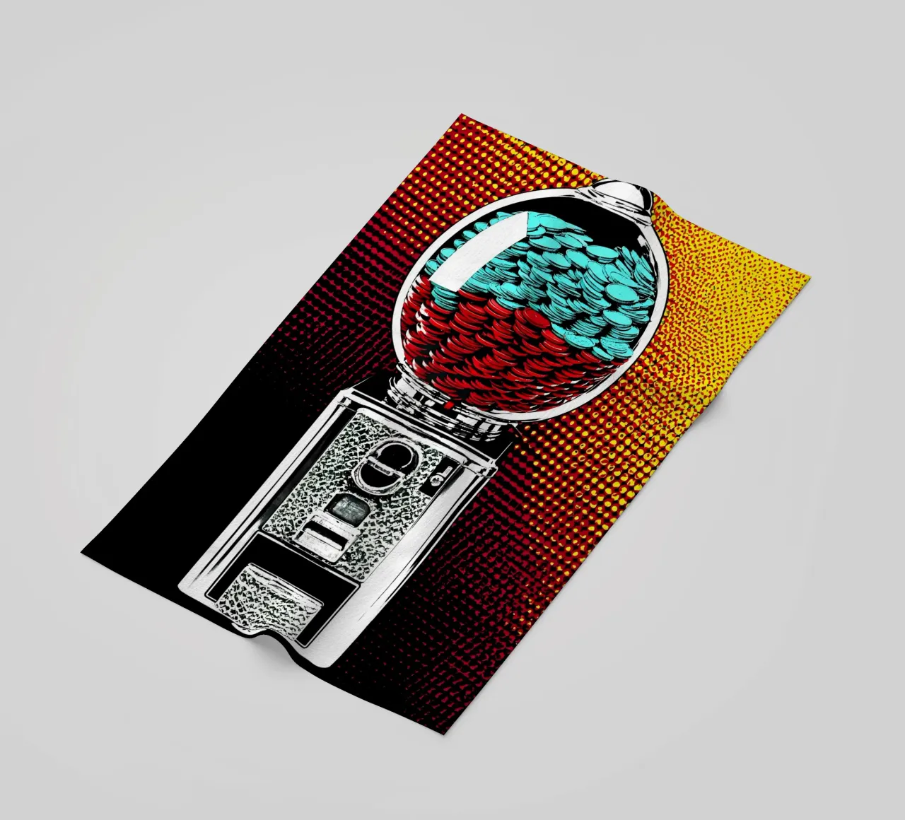 Gumball Machine - Pop Art beach towel by ColorCrash Gallery