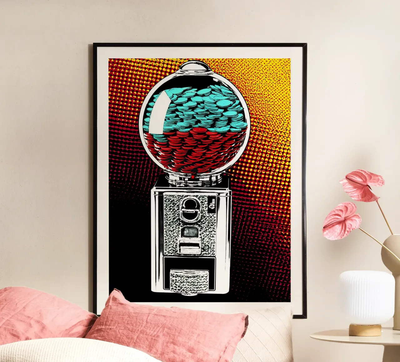 Gumball Machine - Pop Art poster by ColorCrash Gallery