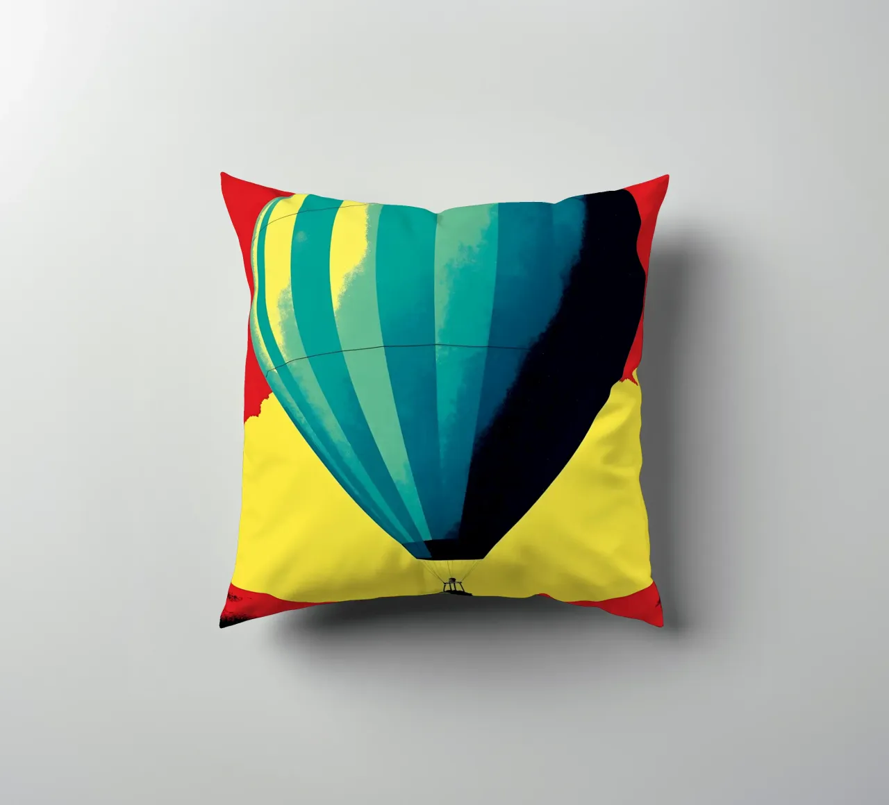 Mongolfiera - Pop Art cuscino da ColorCrash Gallery