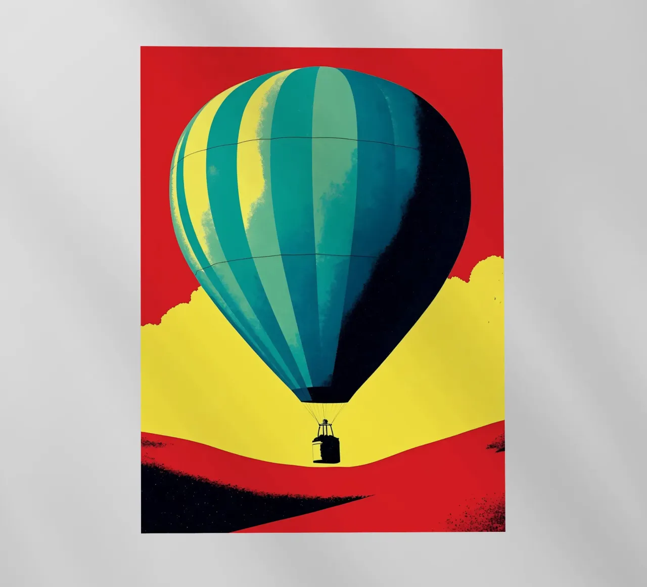 Mongolfiera - Pop Art pellicola backlit da ColorCrash Gallery