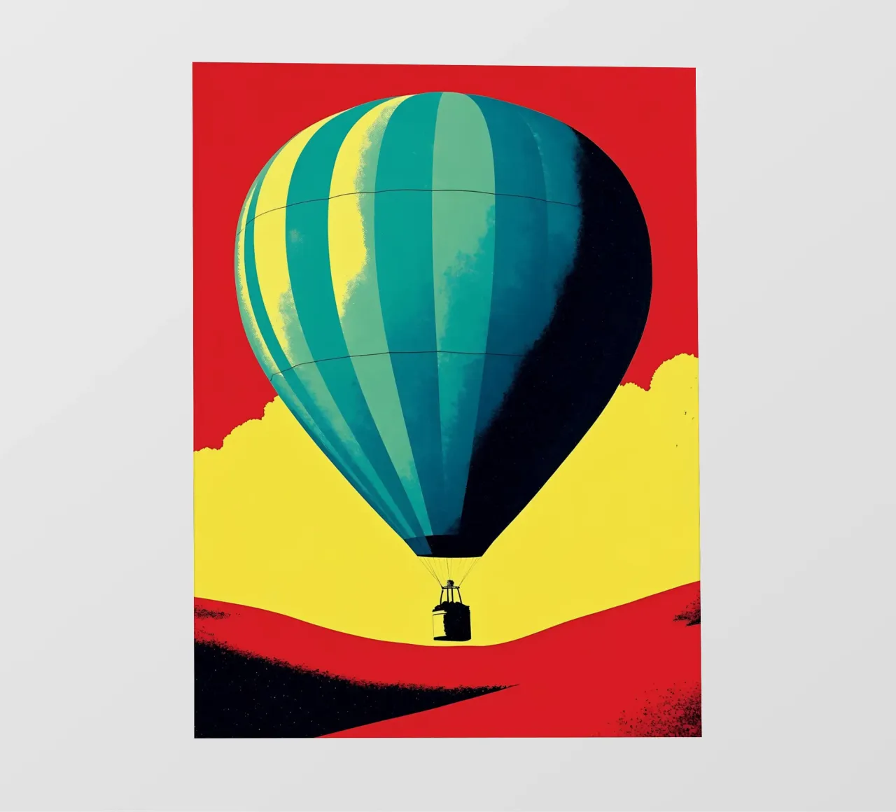 Mongolfiera - Pop Art pellicola backlit da ColorCrash Gallery