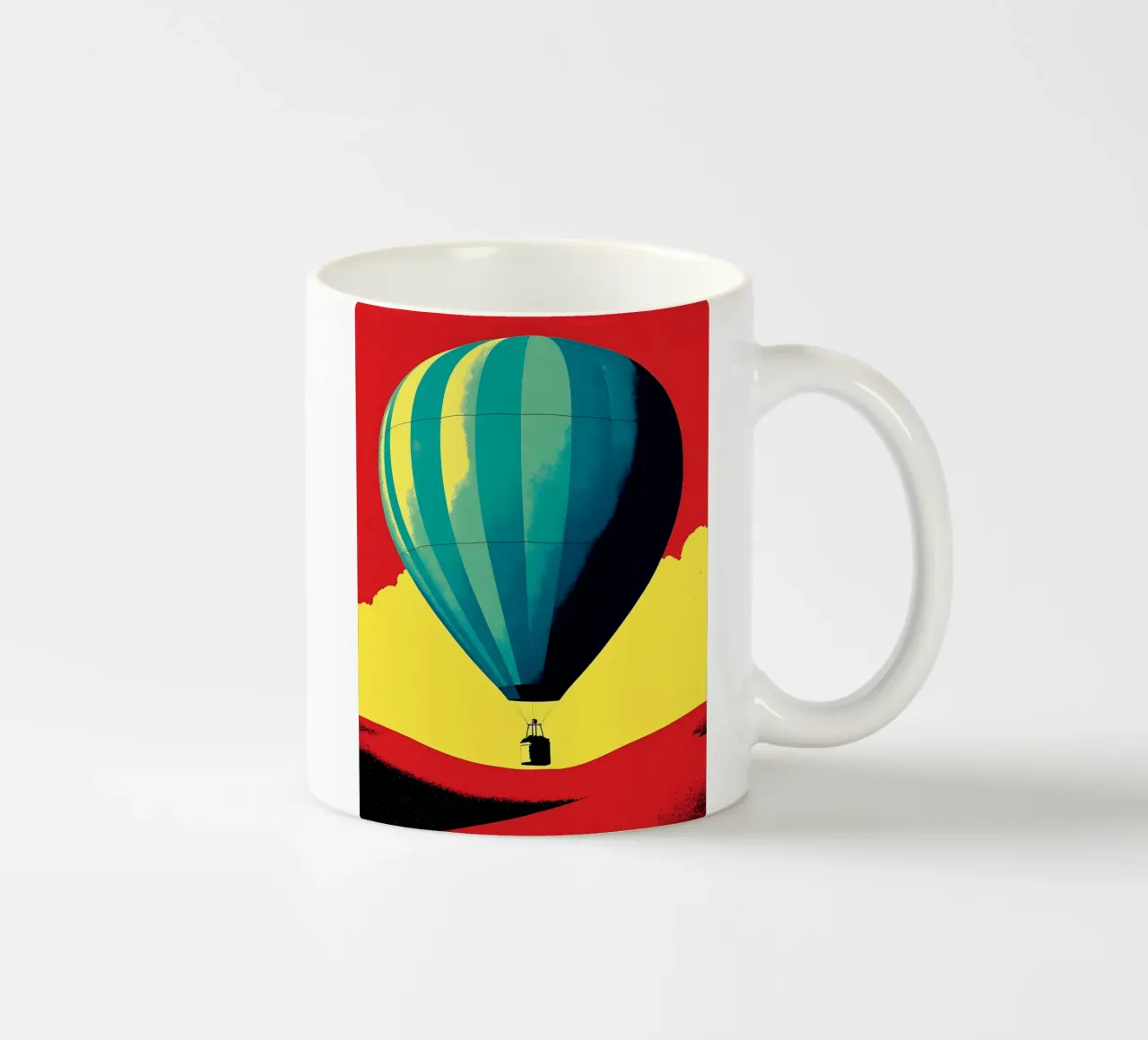 Mongolfiera - Pop Art tazza in ceramica da ColorCrash Gallery