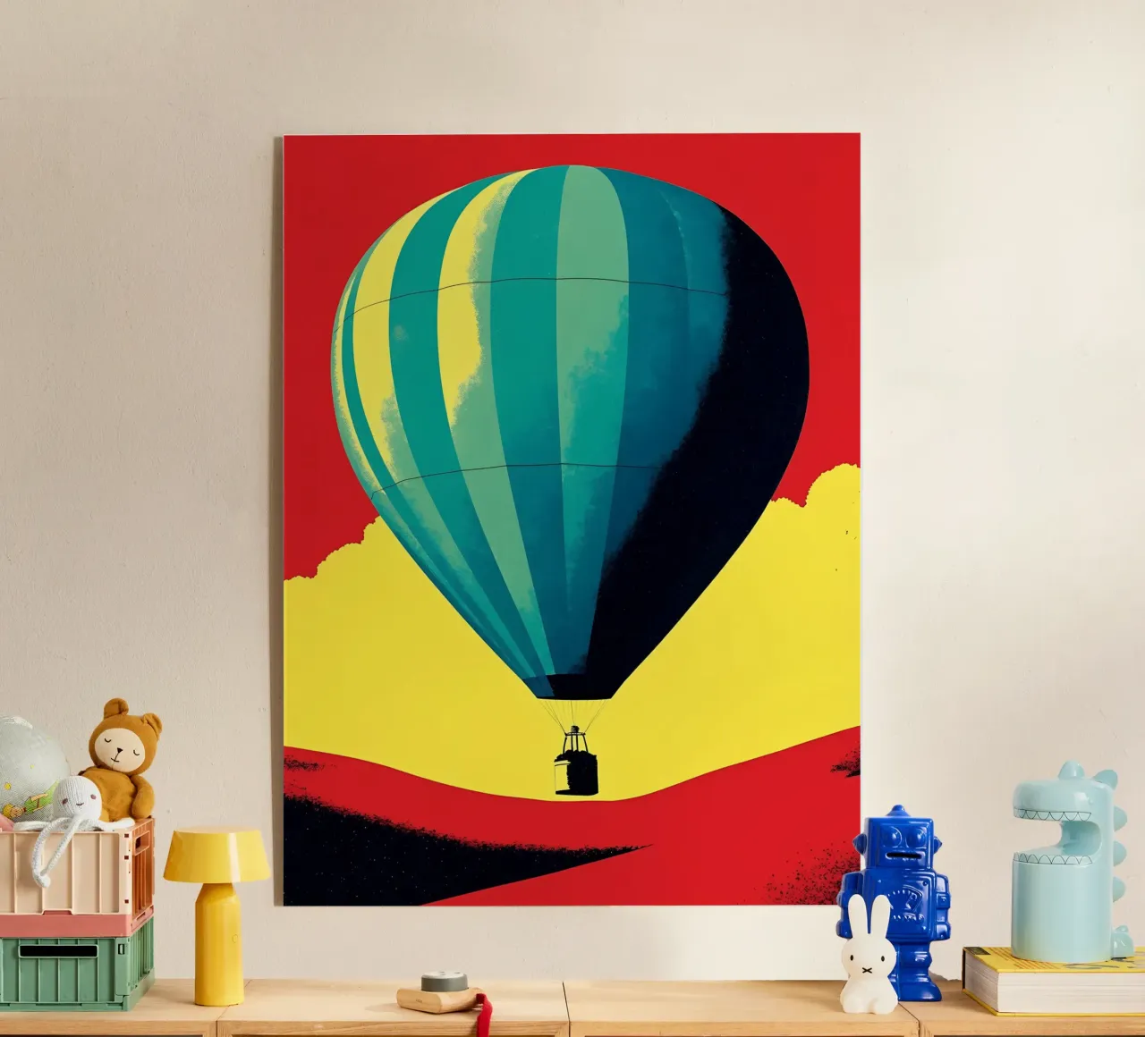 Mongolfiera - Pop Art plexiglass da ColorCrash Gallery