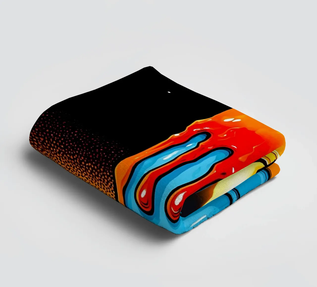 Flaming Candle - Pop Art towel by ColorCrash Gallery