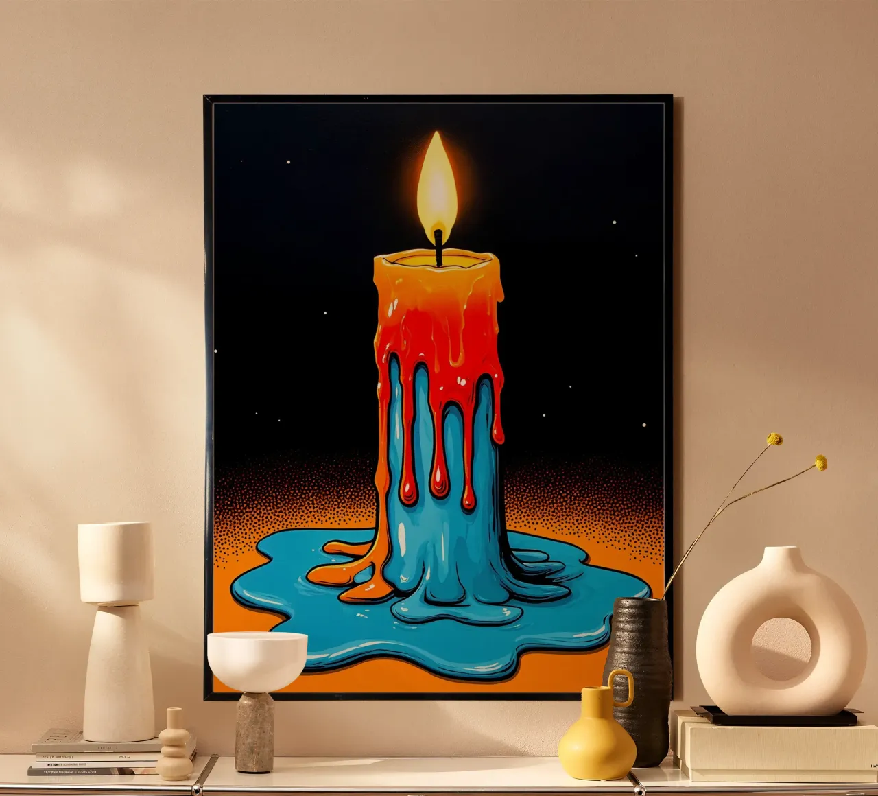 Vela encendida - Pop Art hahnemühle de ColorCrash Gallery