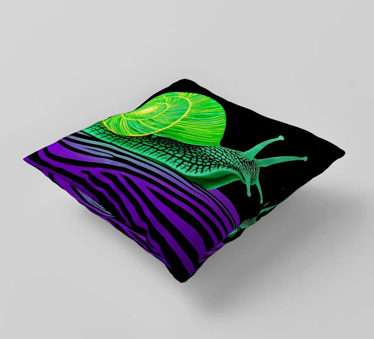 Lumaca - Pop Art cuscino da ColorCrash Gallery