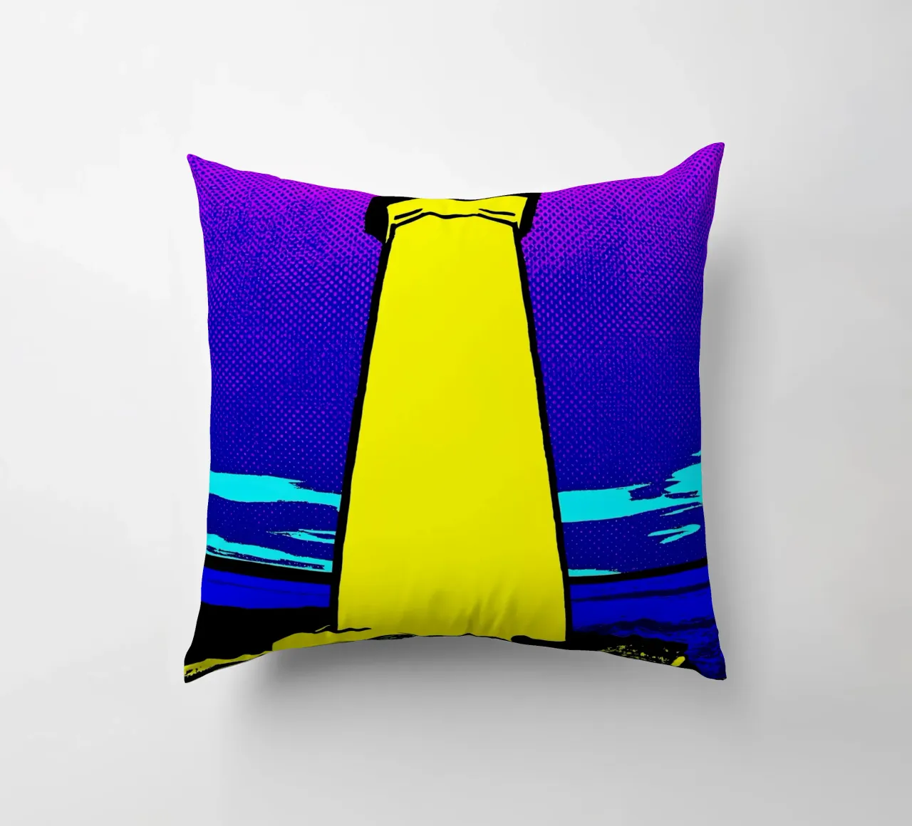 Faro - Pop Art cuscino da ColorCrash Gallery