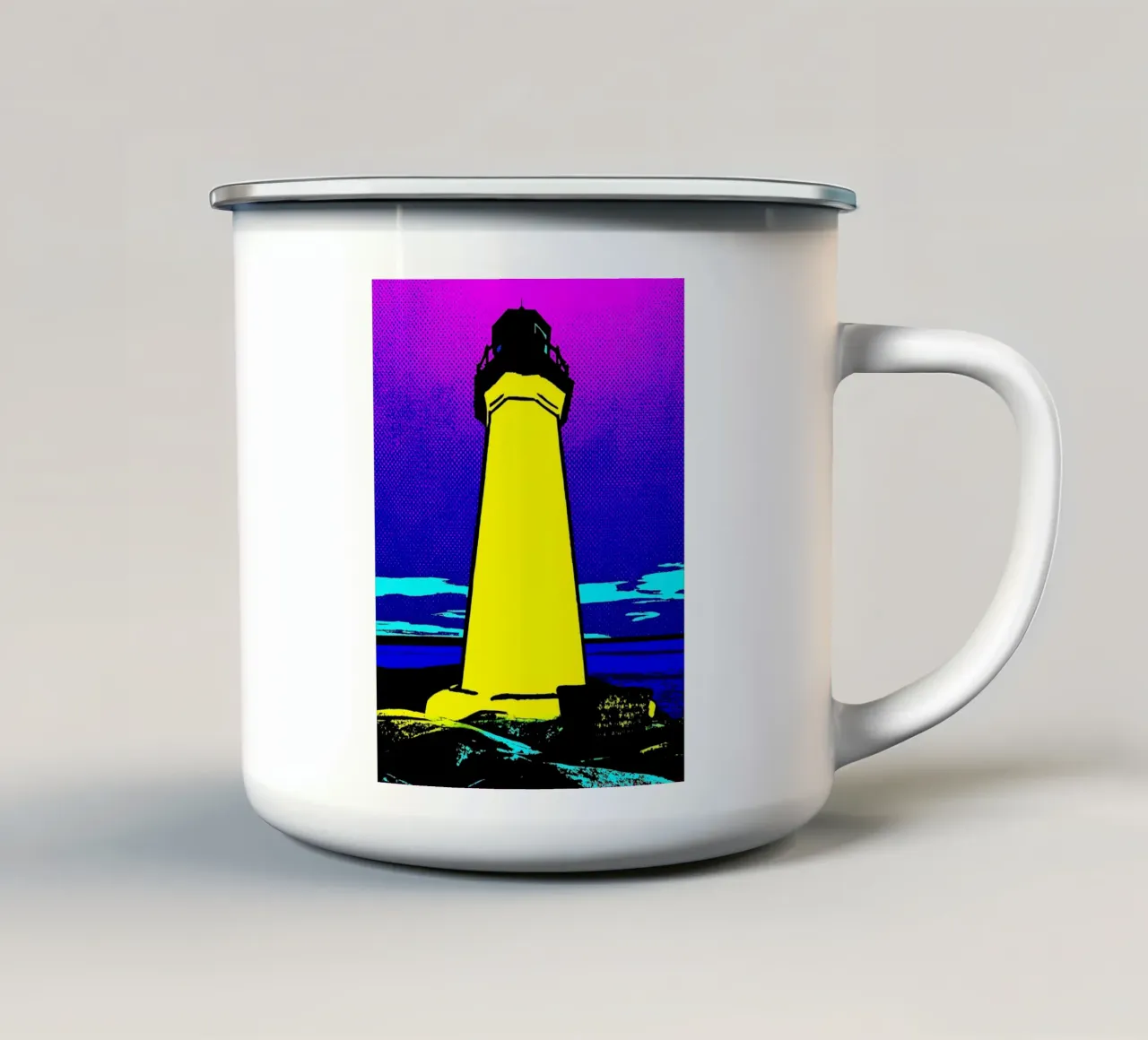 Faro - Pop Art tazza in smalto da ColorCrash Gallery