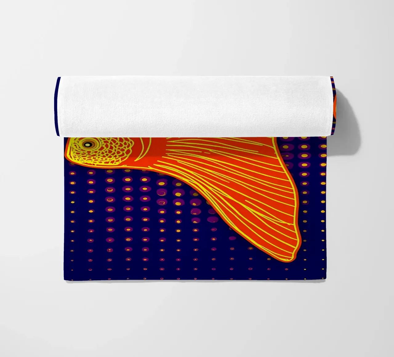 Pesce rosso - Pop Art telo mare da ColorCrash Gallery