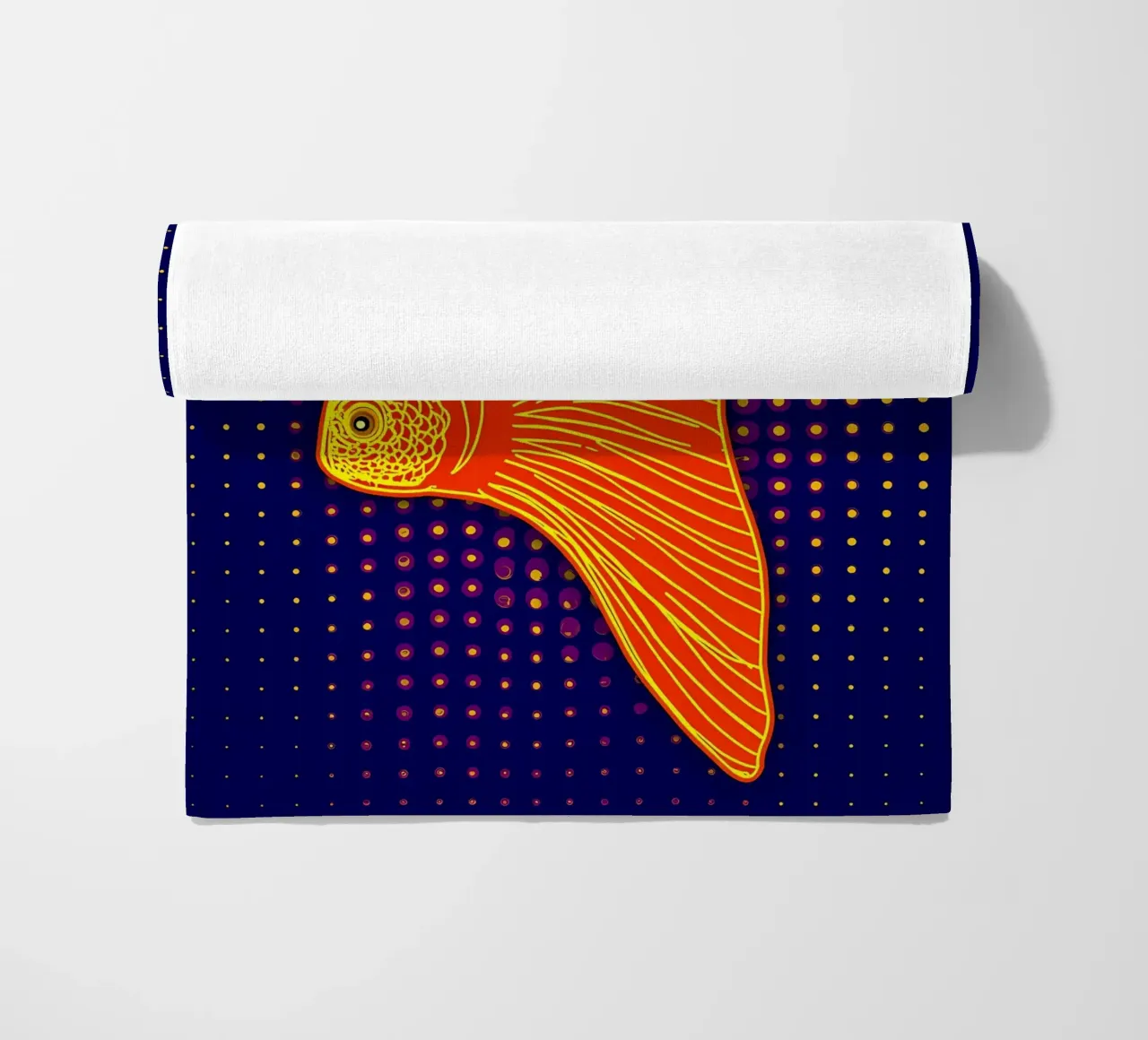 Pesce rosso - Pop Art telo mare da ColorCrash Gallery