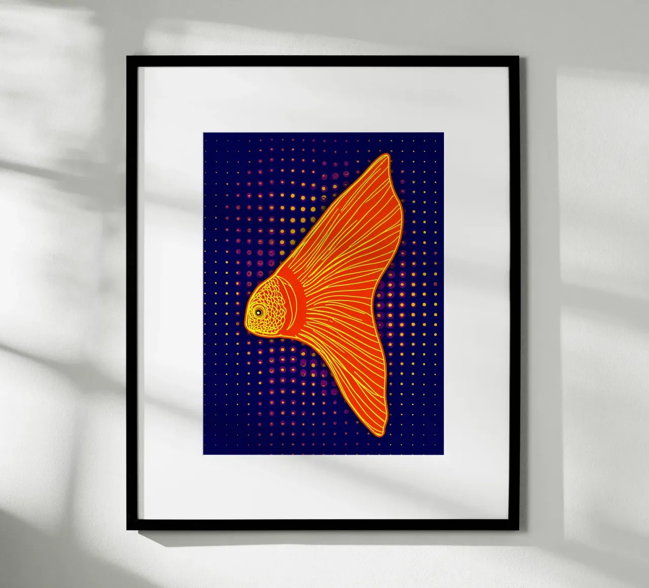 Pesce rosso - Pop Art carta hahnemühle da ColorCrash Gallery