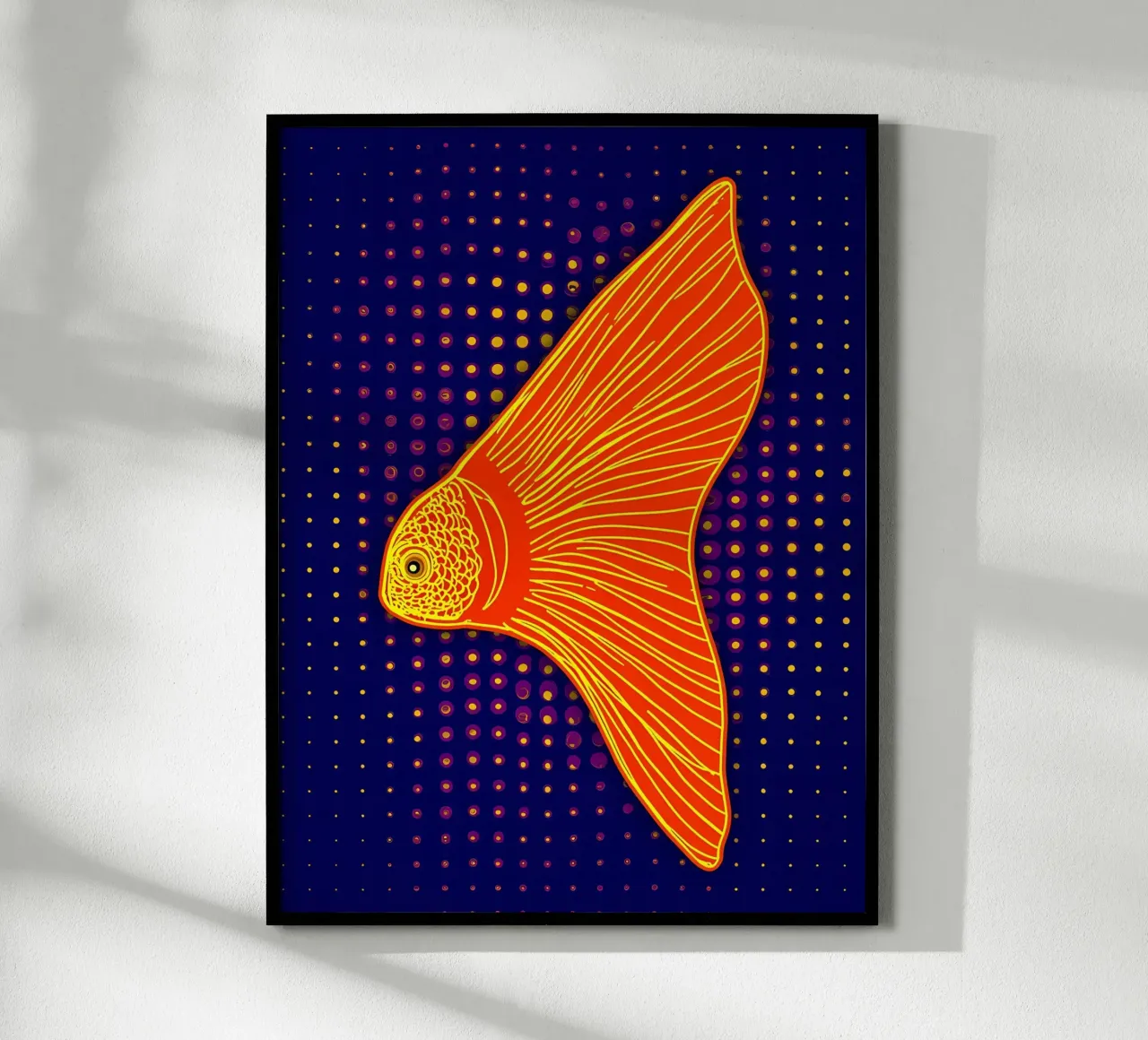 Pesce rosso - Pop Art carta hahnemühle da ColorCrash Gallery