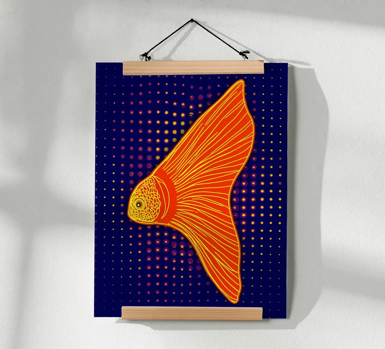 Pesce rosso - Pop Art carta hahnemühle da ColorCrash Gallery
