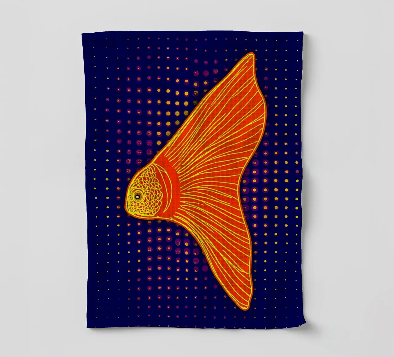 Pesce rosso - Pop Art canovaccio da cucina da ColorCrash Gallery
