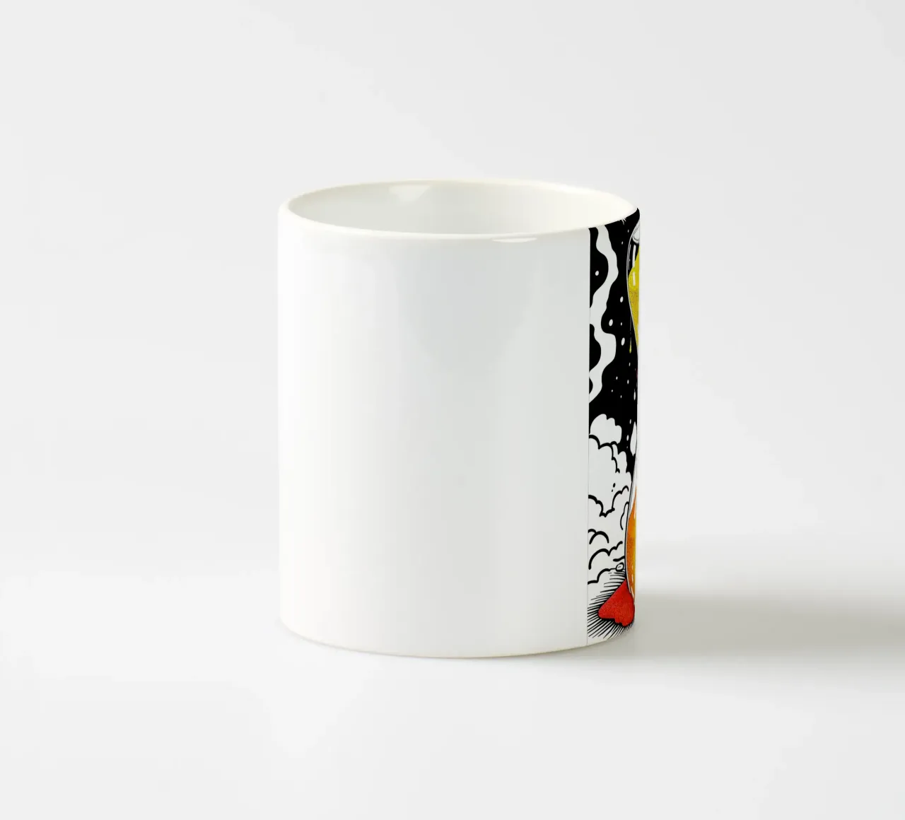 Clessidra di sabbia colorata - Pop Art tazza in ceramica da ColorCrash Gallery