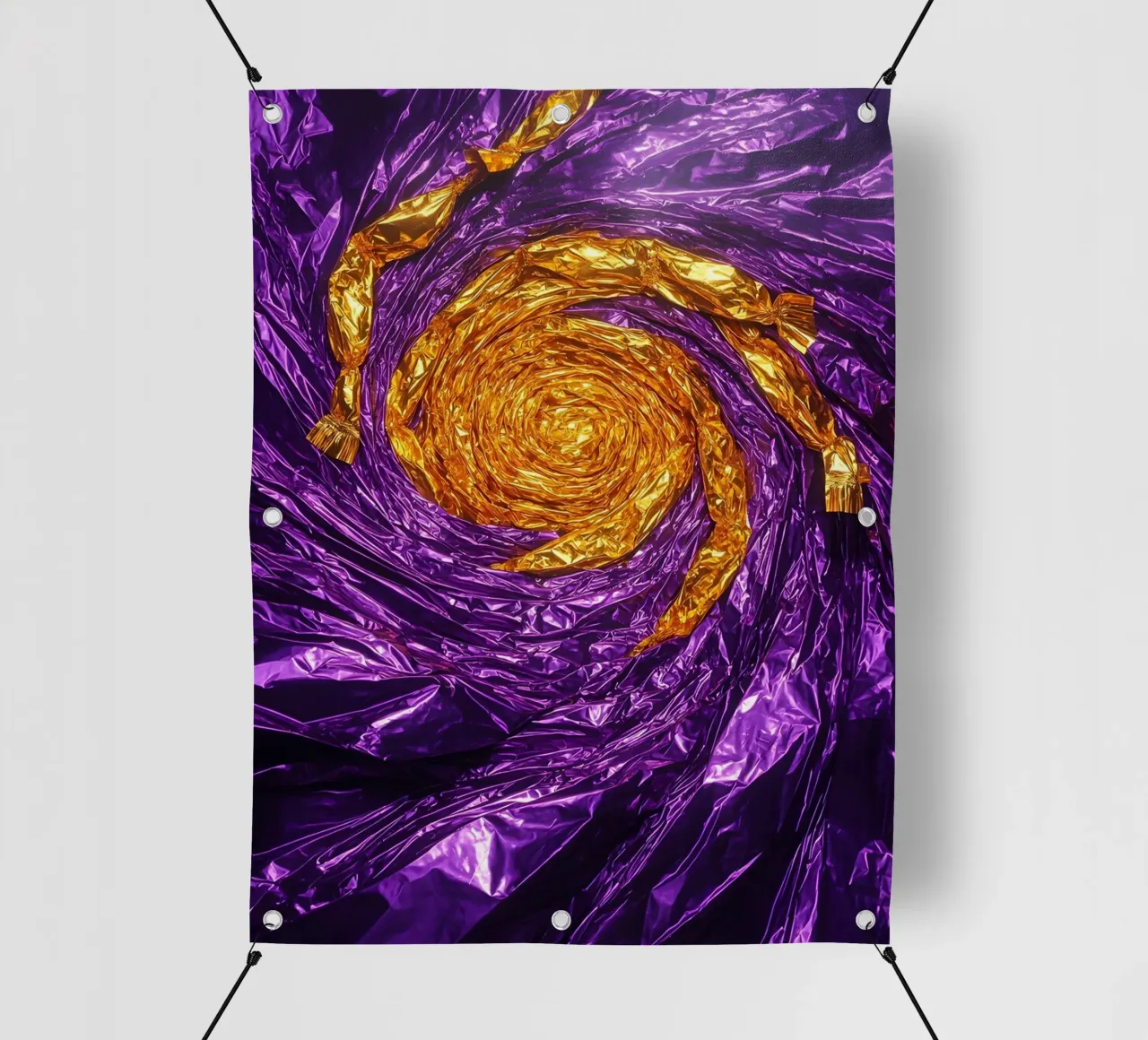 Avvolgimento a spirale - Pop Art telo in pvc da ColorCrash Gallery