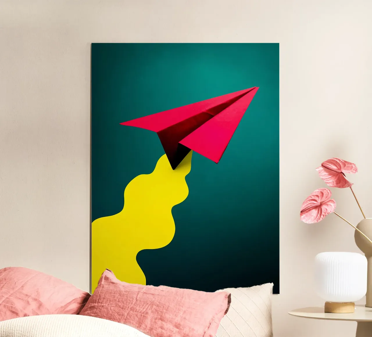 Aereo di carta - Pop Art poster da ColorCrash Gallery
