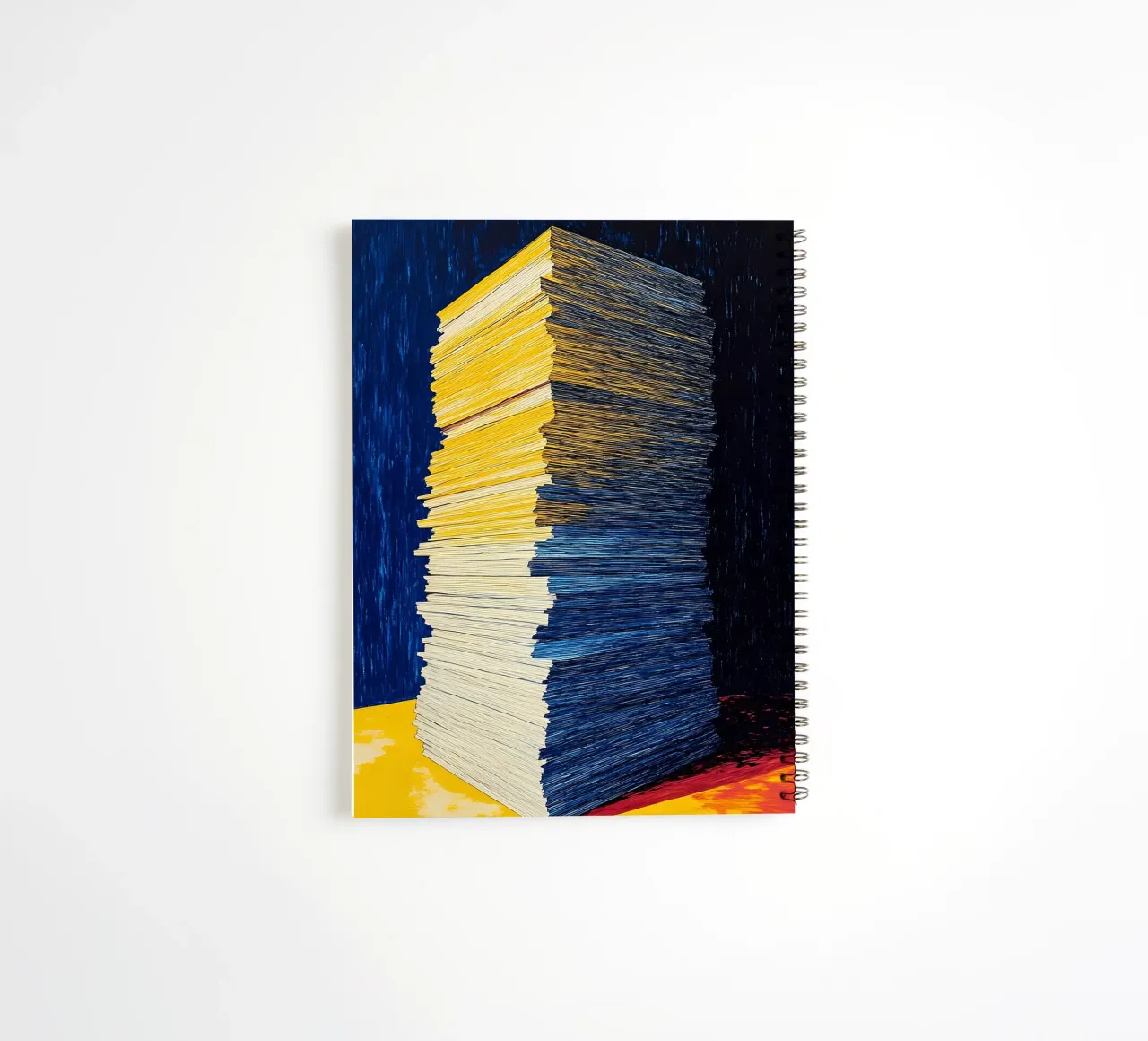 Stack Of Papers - Pop Art spiral notebook by ColorCrash Gallery