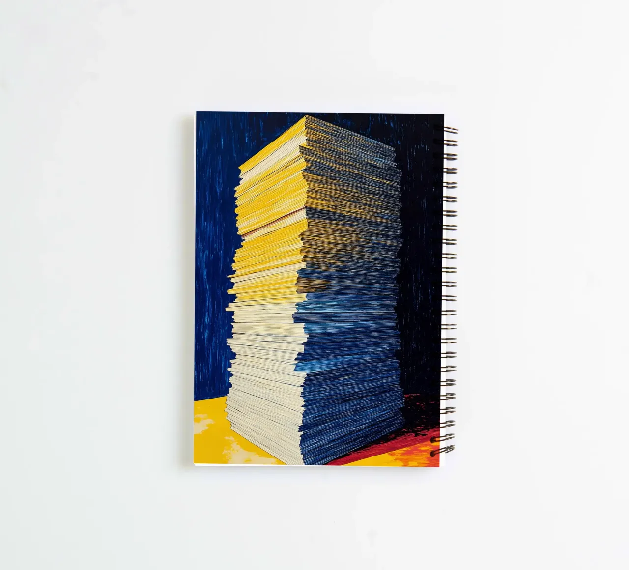 Stack Of Papers - Pop Art spiral notebook by ColorCrash Gallery