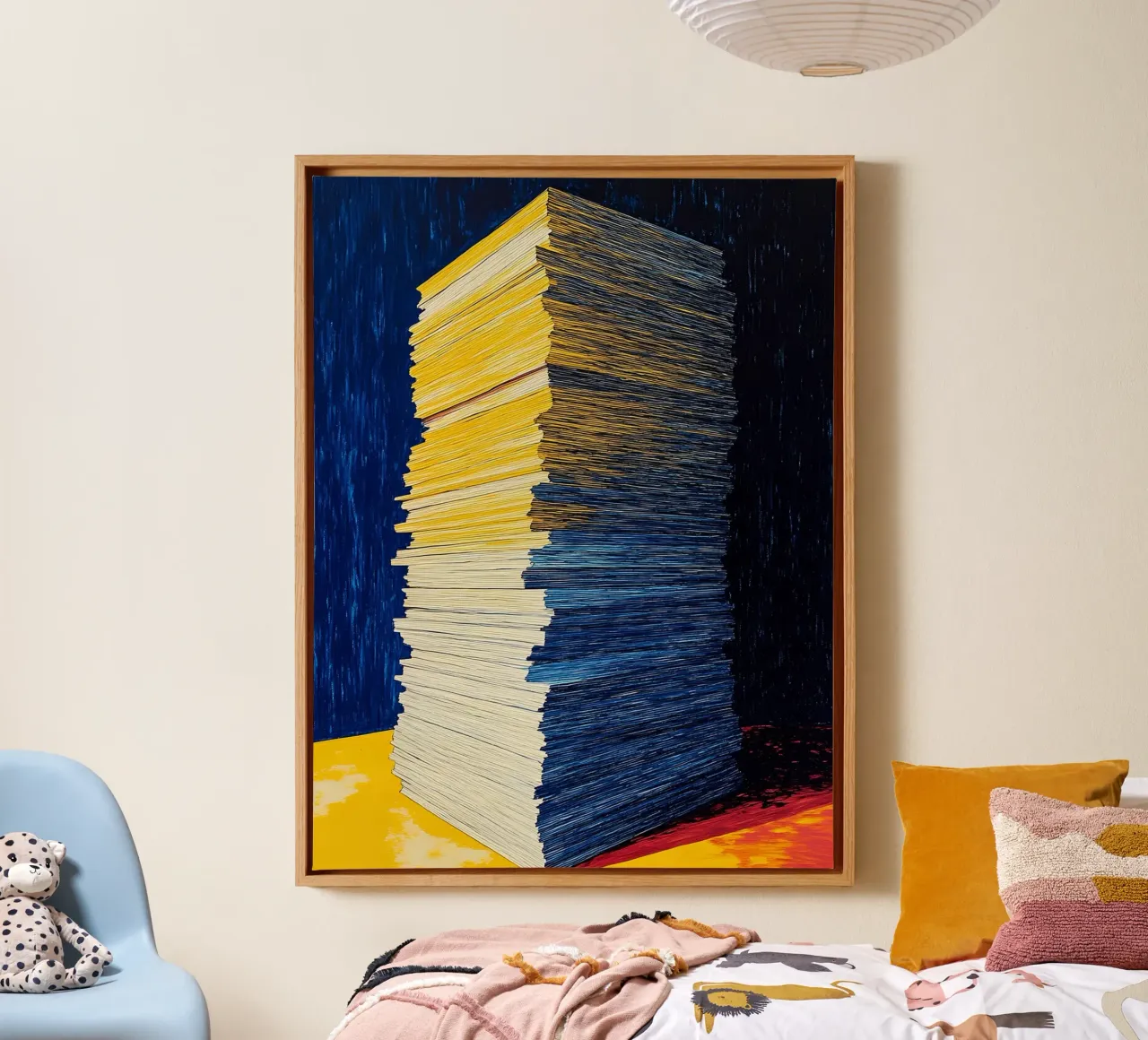 Stack Of Papers - Pop Art canvas by ColorCrash Gallery