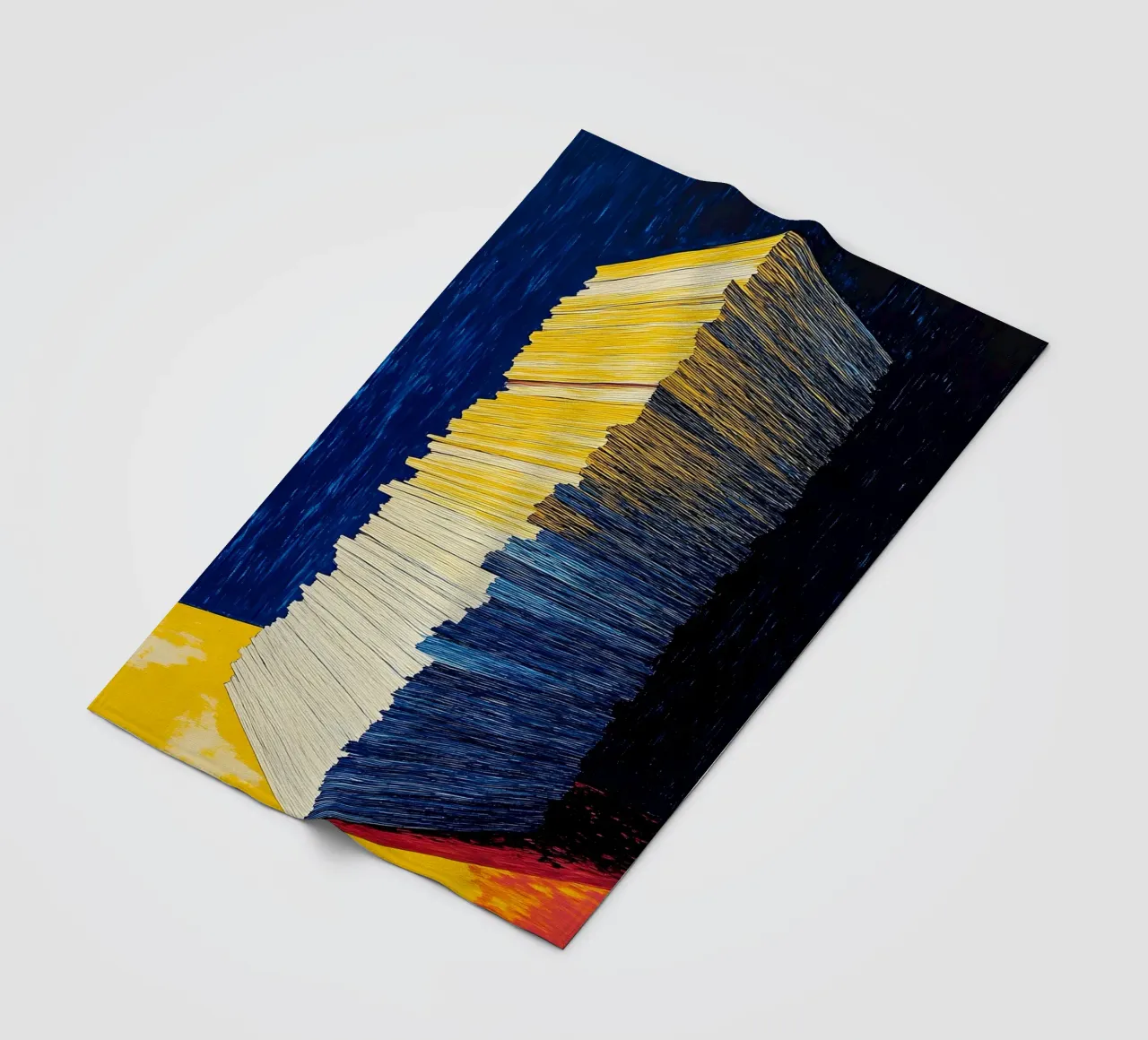 Stack Of Papers - Pop Art fleece blanket by ColorCrash Gallery