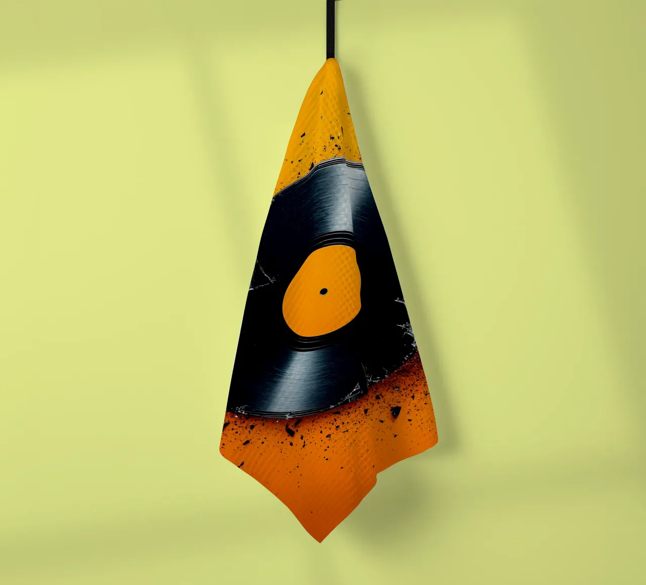 Disco in vinile rotto - Pop Art canovaccio da cucina da ColorCrash Gallery