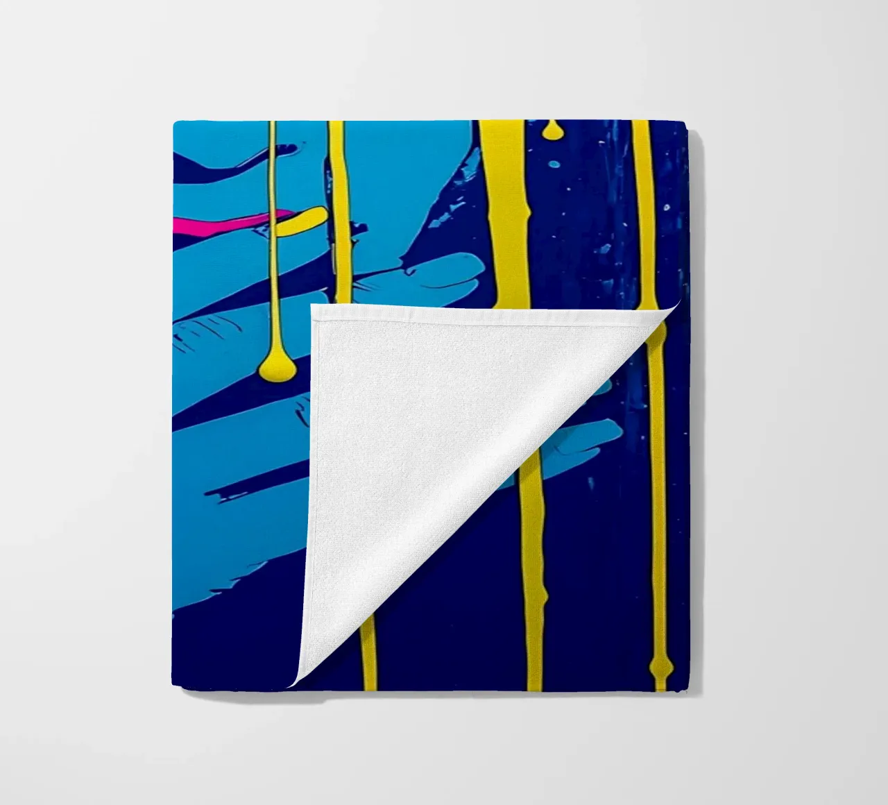 Donna dai colori sgocciolanti - Pop Art telo mare da ColorCrash Gallery