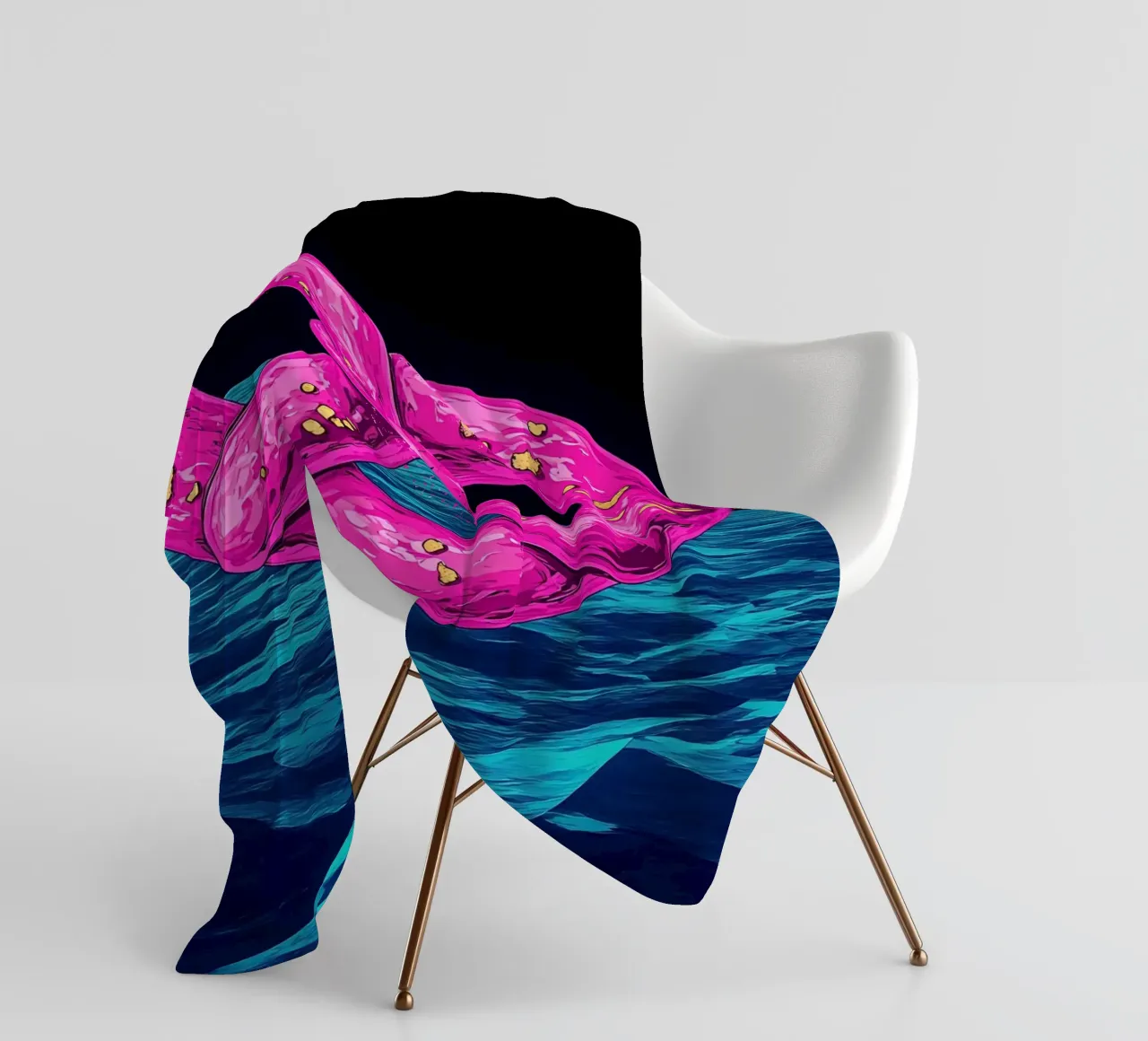 Pretzel - Pop Art fleece blanket by ColorCrash Gallery