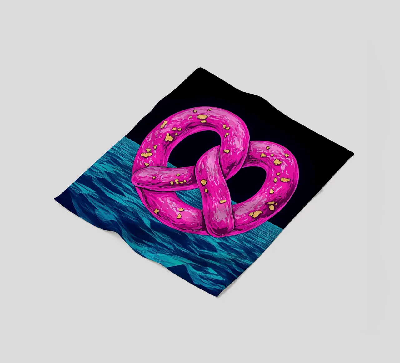 Pretzel - Pop Art fleece blanket by ColorCrash Gallery