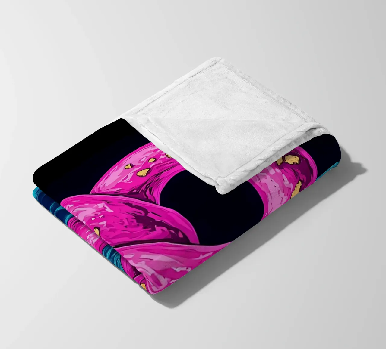 Pretzel - Pop Art fleece blanket by ColorCrash Gallery