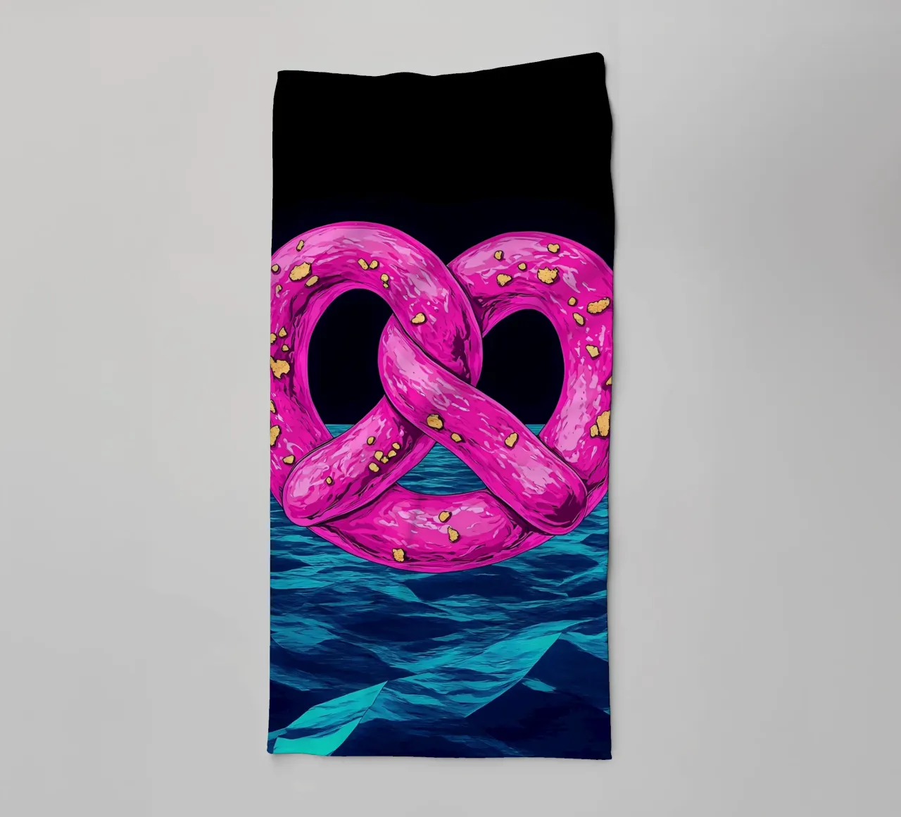 Pretzel - Pop Art asciugamano da bagno da ColorCrash Gallery