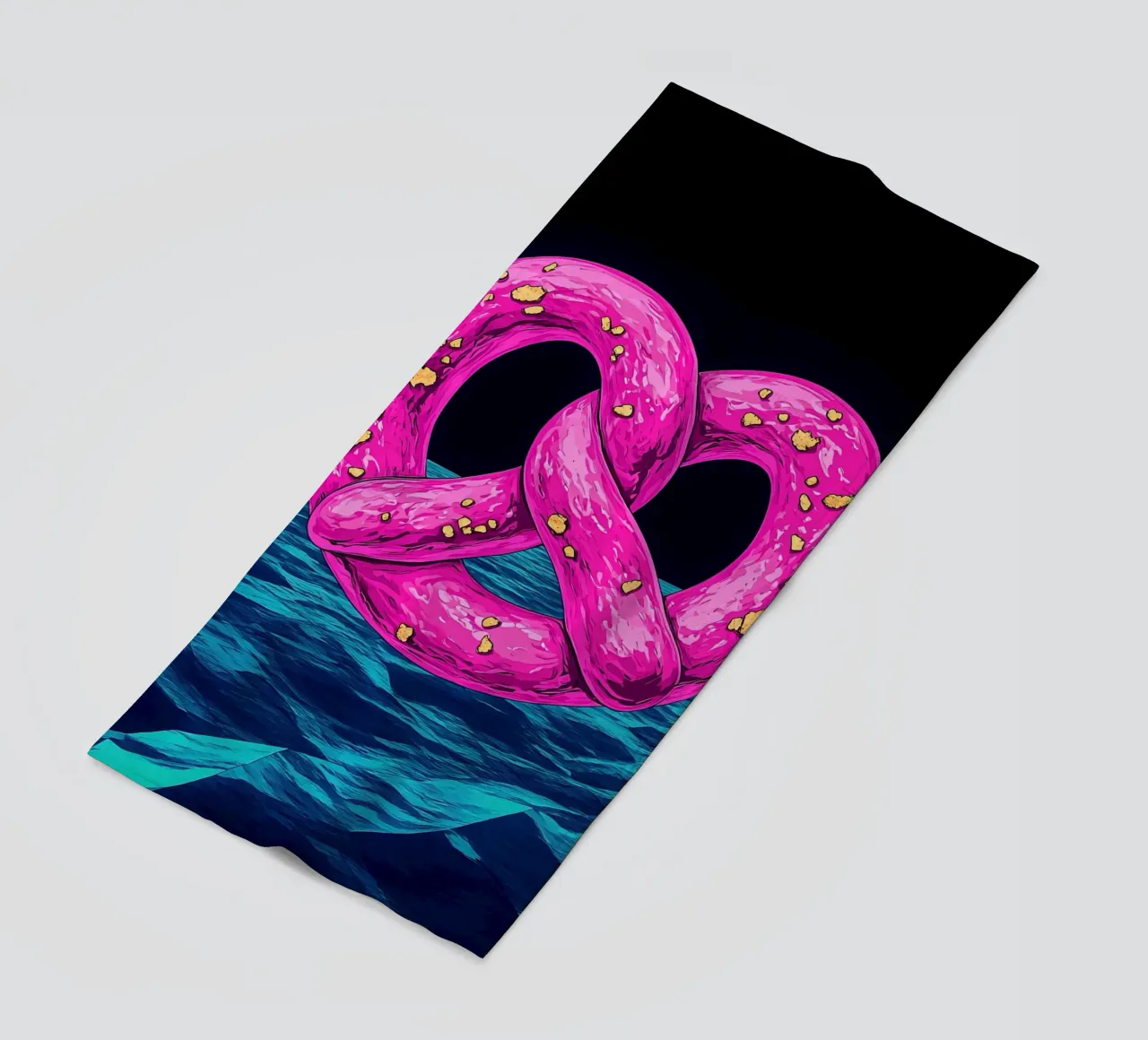 Pretzel - Pop Art telo mare da ColorCrash Gallery