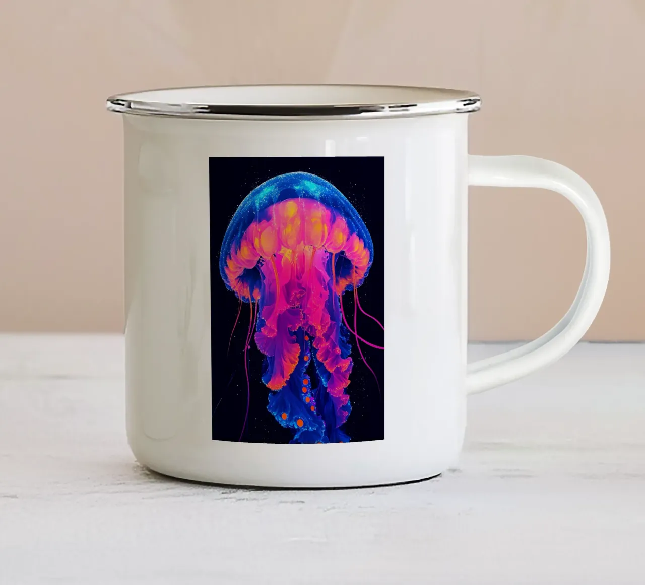 Meduse - Pop Art tazza in smalto da ColorCrash Gallery