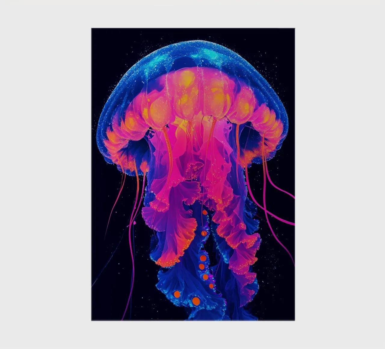 Jellyfish - Pop Art notebook by ColorCrash Gallery