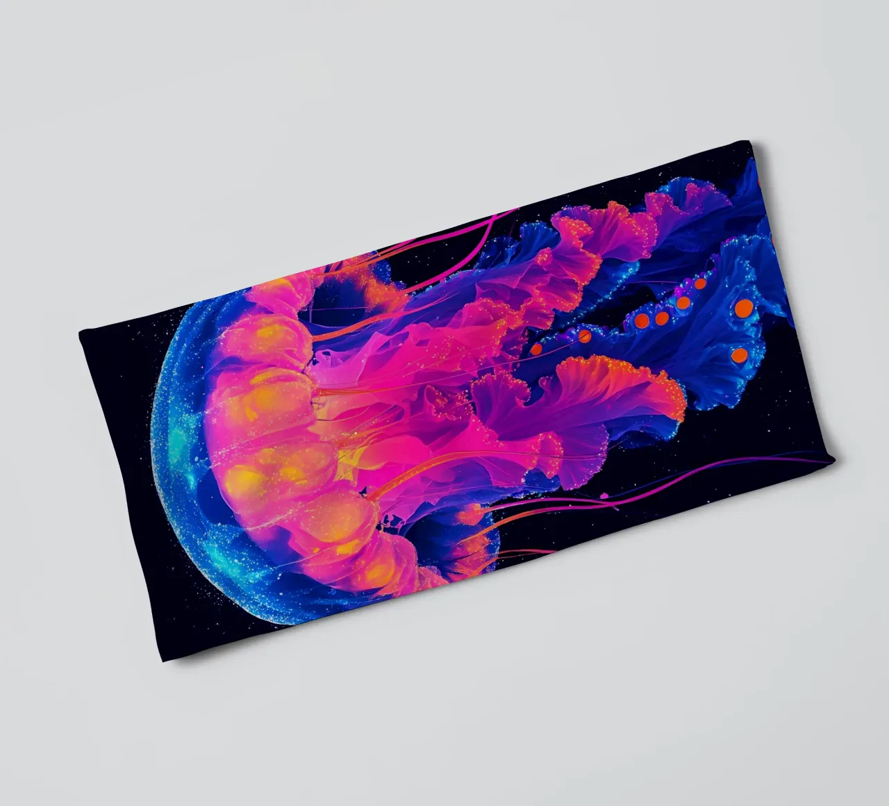 Jellyfish - Pop Art towel by ColorCrash Gallery