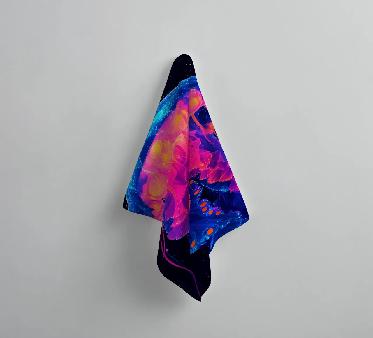 Jellyfish - Pop Art towel by ColorCrash Gallery