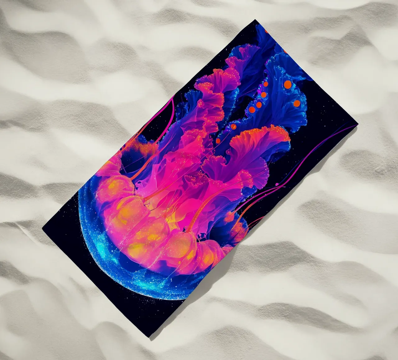 Jellyfish - Pop Art beach towel by ColorCrash Gallery