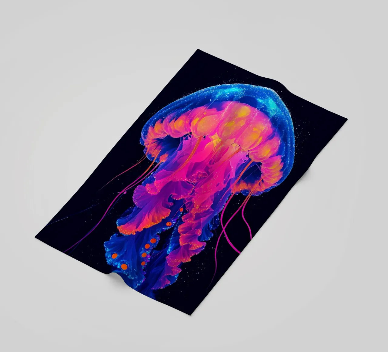 Jellyfish - Pop Art beach towel by ColorCrash Gallery