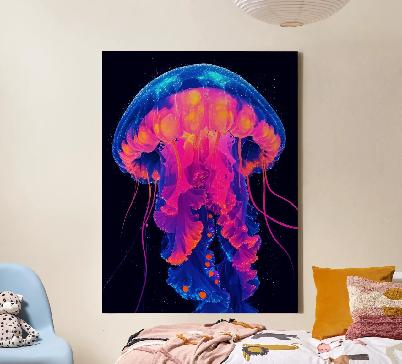 Meduse - Pop Art tela con Cornice a cassetta da ColorCrash Gallery