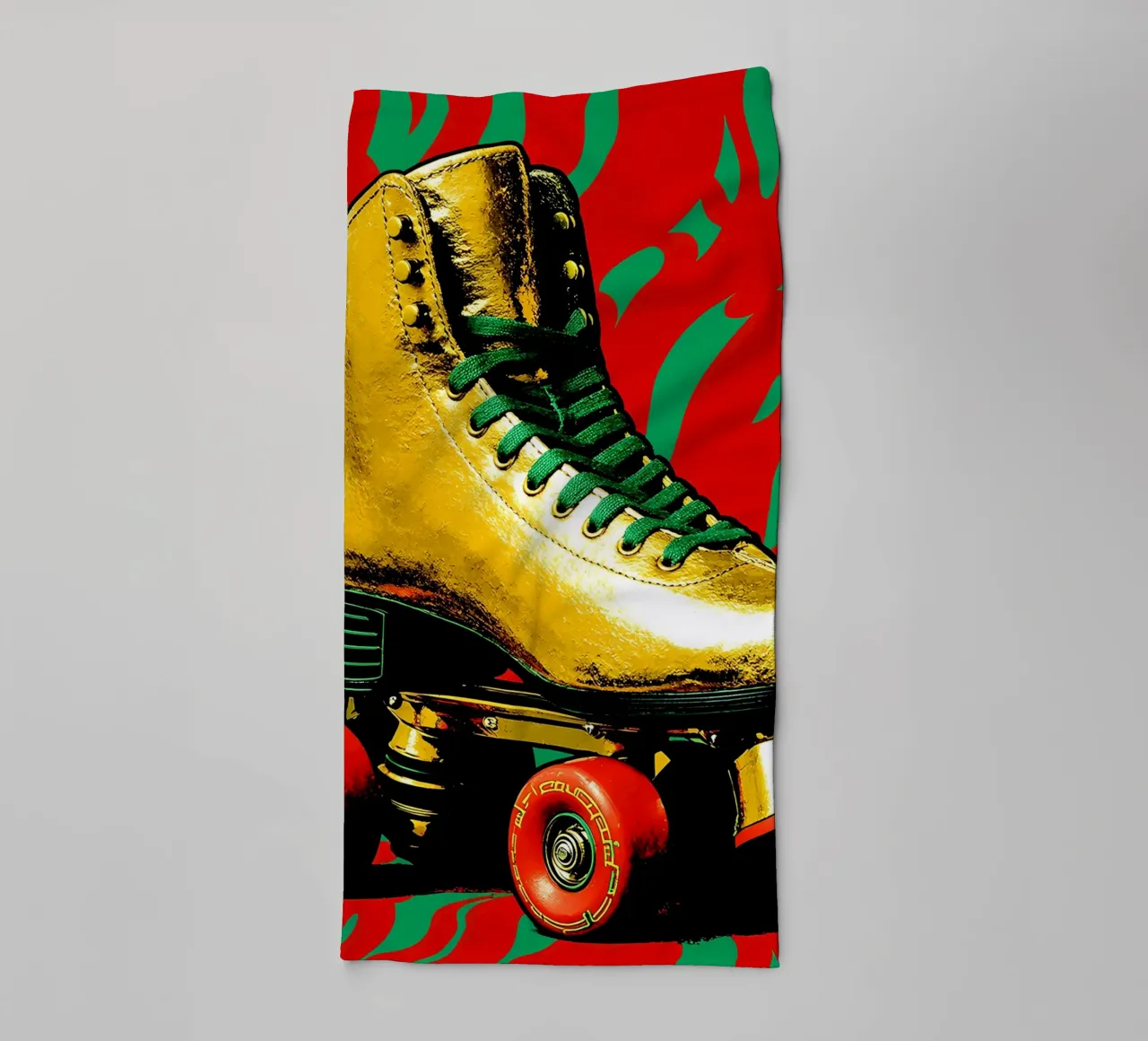 Pattini a rotelle - Pop Art asciugamano da bagno da ColorCrash Gallery